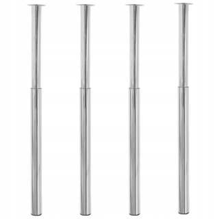 Nábytkové nožičky - Kovové nohy na vlásenky kovové nohy 86 cm set 4 ks.