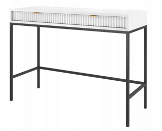 Toaletný stolík - MP toaletný stolík biely matt 104 x 50 x 78 cm