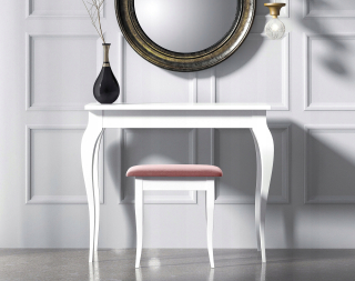 Toaletný stolík - Adamski Furniture Dressinger White 90 x 77 x 50 cm