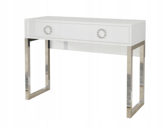 Toaletný stolík - Toaletný stolík Helvetia White Gloss 110 x 80 x 40,1 cm