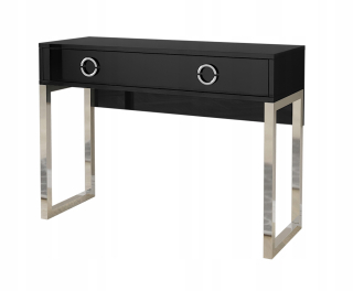 Toaletný stolík - Toaletný stolík Helvetia Black Gloss 110 x 80 x 40,1 cm