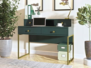 Toaletný stolík - Odtiene toaletného stolíka Helvetia Green Matt 120 x 95 x 50,1 cm