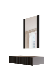 Toaletný stolík - Deň obliekania nábytku Cama Black Mat 80 x 97 x 41,6 cm