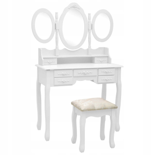 Toaletný stolík - VADAXL WHITE TABLE TABUĽKA 90 x 146 x 40 cm