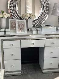Toaletný stolík - GlamorHomedesign White Gloss 120 x 80 x 40 cm