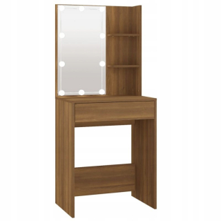 Toaletný stolík - Vidaxl toaletná tabuľka 60 x 140 x 40 cm podsvietenia