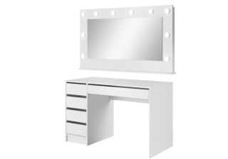 Toaletný stolík - Jumo Design White Dries 120 x 75,5 x 55 cm