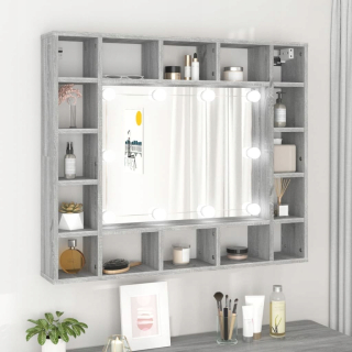 Toaletný stolík - Odtiene toaletného stolíka Vidaxl 91 x 76,5 x 15 cm podsvietenia