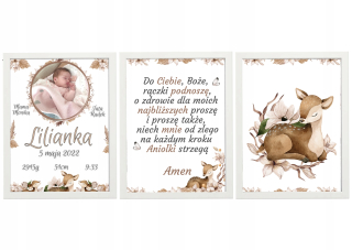 Detský obraz - Triptych Detská dekorácia Obrázok záznamu