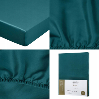 Plachta na posteľ - Terry list s elastickým pásmom 120x200 zelený