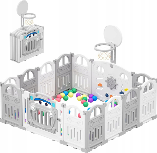 Ohrádka pre deti - Clotvoo Playpen pre deti suchý bazén