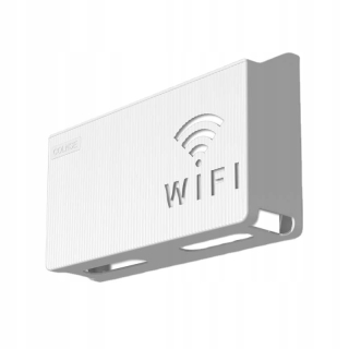 Polica do obývačky - Držiak na stenu pre WiFi Vifi Ritch Biała
