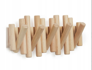 Vešiak do predsiene - Umbra Picket Rail Clothing Hanger Natural