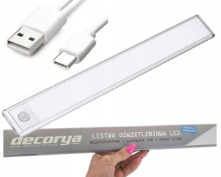 Osvetlenie nábytku - Univerzálny bezdrôtový LED pásik s detektorom 40 cm