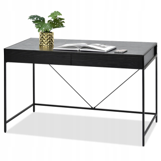 Kancelársky stôl - Universal Desk s dvoma tmavými čiernymi zásuvkami