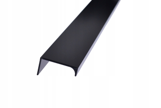 Úchytky na nábytok - Okrajová rukoväť 120 cm 1200 mm čierna mata tmy