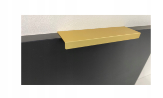 Úchytky na nábytok - F9 L-1000 mm hranu handla Golden Mat typ vera