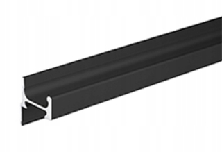 Úchytky na nábytok - Rukoväť na prúžku, Syma14 Edge Black Matt 3M