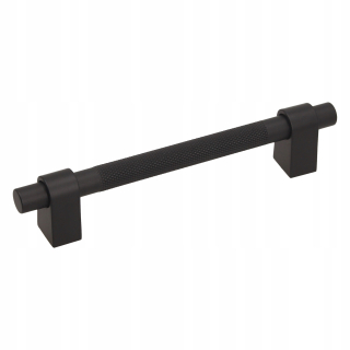 Úchytky na nábytok - Gamet RE34 Rukovina nábytku čierna super mat 128 mm