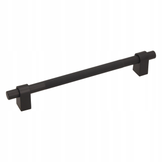 Úchytky na nábytok - Gamet RE34 Black Super Matt 192 mm rukoväť nábytku