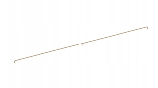 Úchytky na nábytok - Držiak nábytku pre šatník dlhý L-1162 Golden Saturn