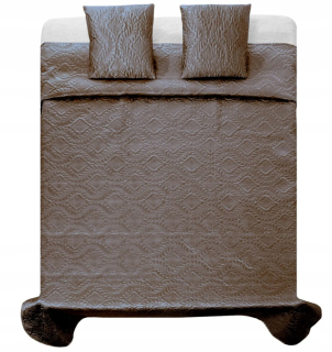Prikrývka, prehozy na posteľ - Verona satynów krásna posteľná bedspread +2 vankúše 200x220