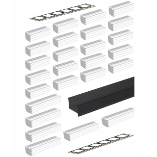 Zásuvkové výsuvy - Valcomp Profil C pre Mars Mars Black 205x5x4mm