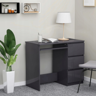 Detský písací stôla do detskej izby - Otočné kreslo Grey Youth Velor Loft