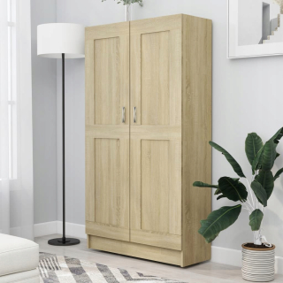 Regál do detskej izby - Vidaxl Book Cabinet, Sonoma Oak Color, 82.5x3