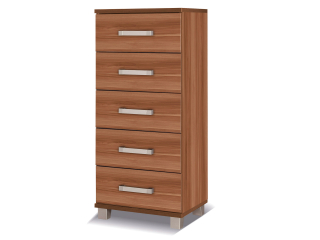 Komoda do detskej izby - Klupś nábytok sada bielej orechovej safari žiraf 120