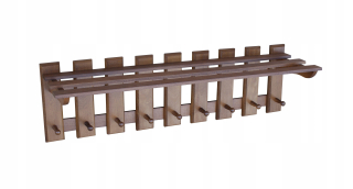 Vešiak do predsiene - Okrúhle bezrámové nástenné zrkadlo bez rámu 60 cm