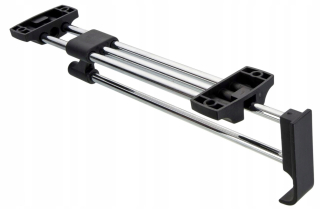 Vešiaky - Li-350 mm Chrómová tyč zatiahnuteľná nábytok záves