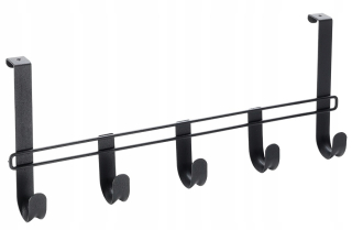 Vešiak do predsiene - Organizátor skrinky na vešiak na dvere 5 švajčiarskych háčikov