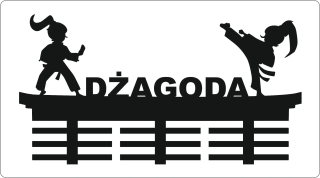 Vešiak do predsiene - Vešiak na medaily pre dievčatá karate taekwondo