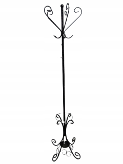 Vešiak do predsiene - Čierny -Následný vešiak na odevy 190 cm kov kov