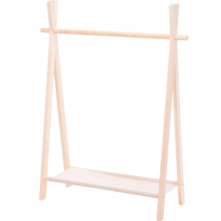 Detská skriňa - Drevené detské oblečenie vešiak 80x30x100
