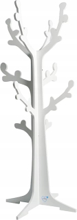 Vešiak do predsiene - Strom vešiak na oblečenie 45x120 cm biely