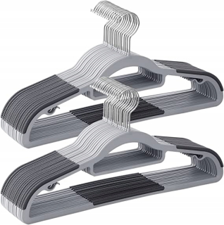 Vešiaky - SongMics Clother Hanger Plastic Grey 30ks