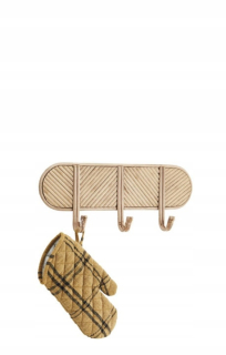 Vešiak do predsiene - Boho Hooks Rattan Hanger 3 ks visieť