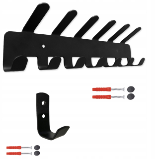 Vešiak do predsiene - VEŠIANY LOFT BLACK STRONG SET 20x