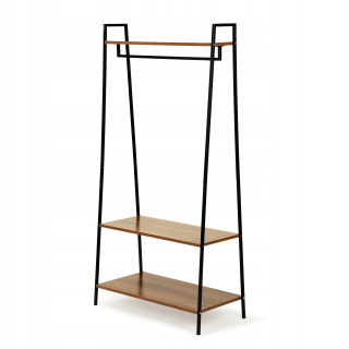 Vešiak do predsiene - Zrkadlo visiace na opasku čierne okrúhle podkrovie 60 cm