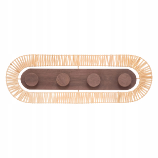 Vešiak do predsiene - Rattan Clother Hanger prepletený boho 76x25cm