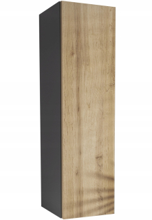 Skrinka do kúpeľne - Závesný kúpeľňový stĺpik 30 100 Black Oak Wotan