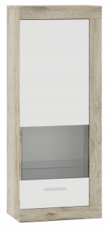 Vitrína do obývačky - Zásuvky RTV Tabuľka Sonoma Oak pod LCD 120 cm