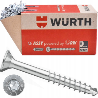 Skrutka konfirmát - Assy plus 4x50 skrutiek Wurth 500 ks