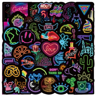 Patters Witerproof Stucielkery Mix Neon 50 PCS
