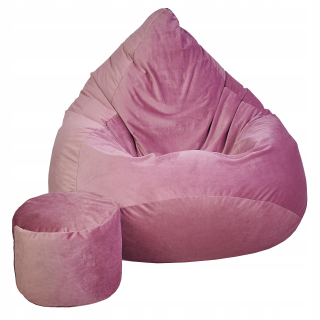 Sedací vak do detskej izby - Pes Cat Pouf 80 Kávový posteľ, velor box