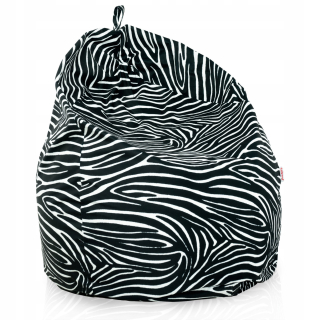 Sedací vak do detskej izby - SAKO SACK POUF stolička zebra xxl