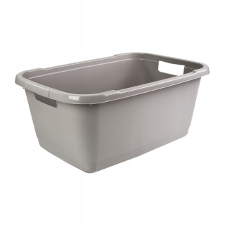 Kôš na bielizeň - Aenna Washting Bathtub 65 cm 52 l šedý lichobežník