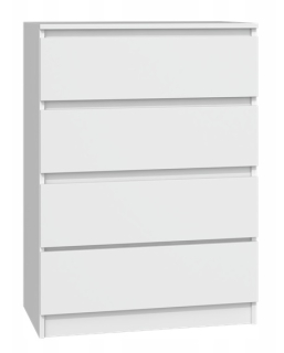 Komoda do spálne - Úzka a priestranná komoda so 4 zásuvkami 70 cm